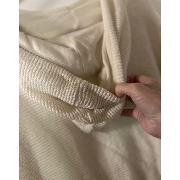All In Motion Sweater Womens XXL Ivory Pullover Soft Knit Long Sleeve Hooded - Picture 4 of 8